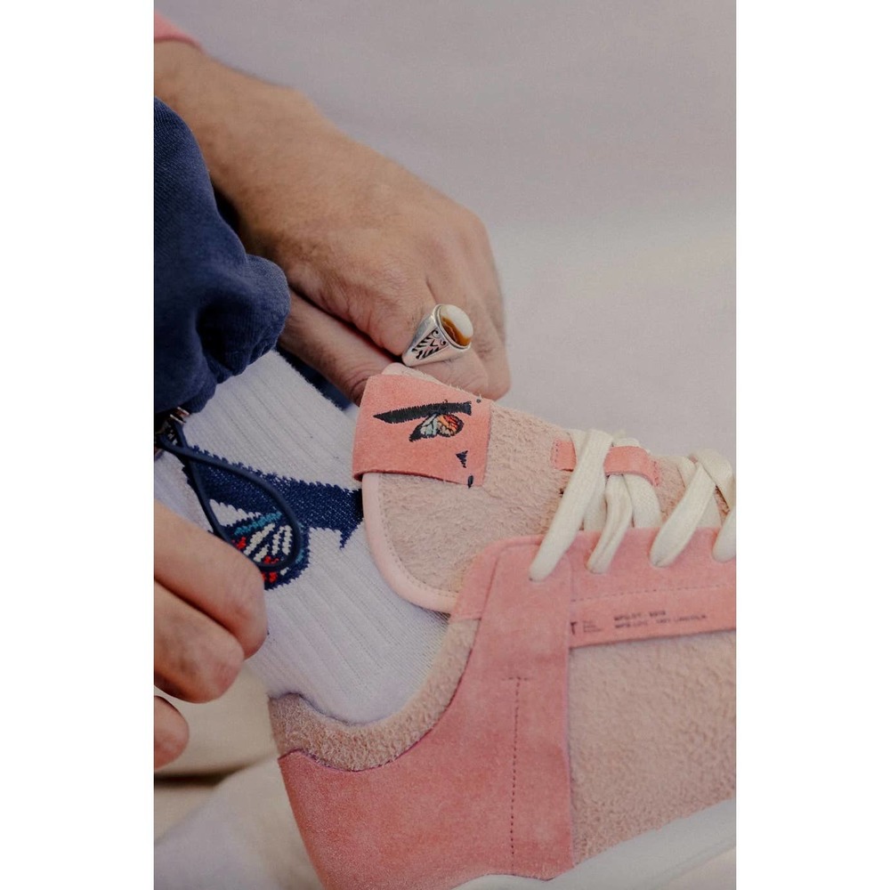 Waraire X No One System Men's The Delta Sneaker In Pink Size 12 - Picture 4 of 13